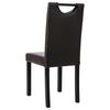 vidaXL Sedie da Pranzo 6 pz Marroni in Similpelle
