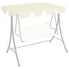 vidaXL Baldacchino per Dondolo Giardino Crema 150/130x105/70 cm