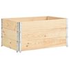 vidaXL Fioriere Rialzate 3 pz 80x120 cm in Legno Massello di Pino