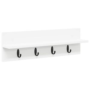 vidaXL Appendiabiti a muro Bianco 60 x 10,5 x 18 cm Legno multistrato