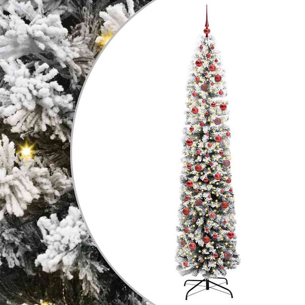 vidaXL Albero di Natale artificiale con 300 LED Verde 240 cm