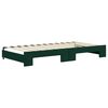 vidaXL Divano Letto Estraibile Cassetti Verde Scuro 100x200cm Velluto