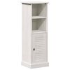 vidaXL Mobile da Bagno VIGO Bianco e Bianco Antico 37 x 34 x 110 cm