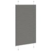 vidaXL Tenda Plissettata Antracite 75x150 cm Larghezza Tessuto 74,4 cm