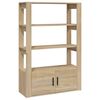 vidaXL Credenza Rovere Sonoma 80x30x119,5 cm in Legno Multistrato