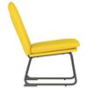 vidaXL Sedia Lounge Giallo Chiaro 52x75x78 cm in Tessuto