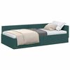 vidaXL Cornice del letto ad angolo Verde Scuro 90 cm x 200 cm Velluto