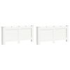 vidaXL Coperture per Radiatori 2 pz Bianche 172x19x81,5 cm in MDF