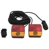vidaXL Luci Rimorchio 2 pz Rosso 10,5x5x9,5 cm 12V Lampadina Classica