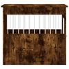 vidaXL Gabbia Cani da Arredamento Rovere Fumo 64,5x80x71cm Multistrato