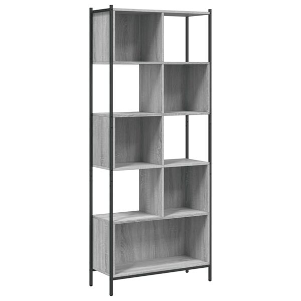 vidaXL Libreria Grigio Sonoma 72x28x172 cm in Legno Multistrato