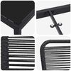 vidaXL Set da Pranzo per Giardino 5 pcs Nero