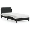 vidaXL Letto con Materasso Dover Nero e Bianco 90x190 cm in Similpelle