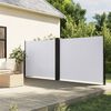 vidaXL Tenda da Sole Laterale Retrattile Bianca 180x1200 cm