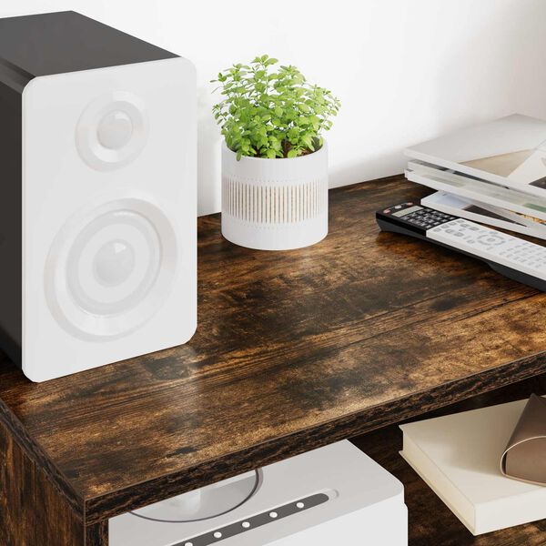 vidaXL Mobile TV Rovere fum&eacute; 60 x 35 x 40 cm Legno multistrato