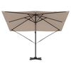 vidaXL Parasol Roma Talpa 286 x 285 x 265 cm Poliestere e Alluminio