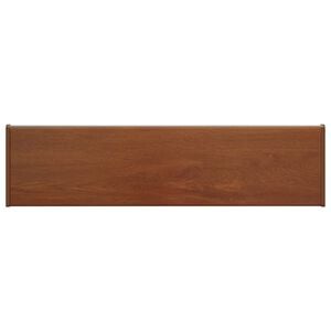 vidaXL Soglia della Finestra Legno Marrone 80 x 25 x 4,5 cm PVC