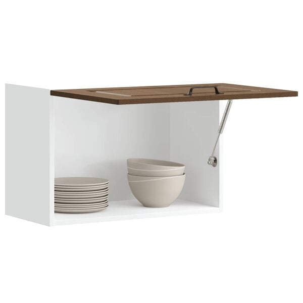 vidaXL Pensile da Cucina Kalmar Rovere Marrone in Legno Multistrato