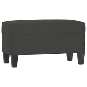 vidaXL Panca grigio scuro 70x35x41 cm in Microfibra