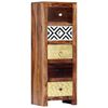 vidaXL Credenza 40x30x110 cm in Legno Massello di Acacia