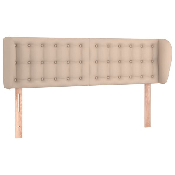 vidaXL Testiera ad Orecchio Cappuccino 147x23x78/88 cm in Similpelle