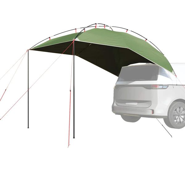vidaXL Tenda da Campeggio per Auto Verde Impermeabile
