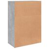 vidaXL Credenze 2 pz Grigio Cemento 60x31x84 cm in Legno Multistrato