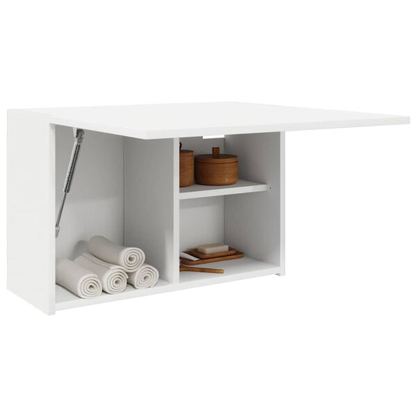vidaXL Mobile da Bagno a Parete Bianco 60x25x40cm in Legno Multistrato