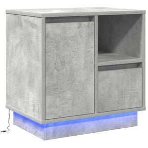 vidaXL Armadio da Notte Grigio cemento 50 x 34,5 x 50 cm.