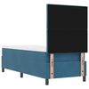 vidaXL Letto a Sorgente LED con testiera Blu Scuro 80 x 200 cm Tessuto
