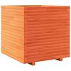 vidaXL Fioriera Giardino Marrone Cera 70x70x72 cm Legno Massello Pino