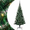 vidaXL Albero di Natale artificiale con luci integrate Verde 150 cm