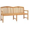 vidaXL Panchina in legno intagliata a mano 150 x 60 x 90 cm Naturale
