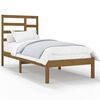 vidaXL Giroletto senza Materasso Ambra Legno Massello Pino 90x200 cm