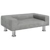 vidaXL Lettino per Cani Grigio Chiaro 70x45x26,5 cm in Velluto