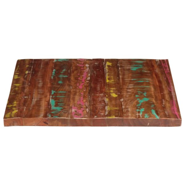 vidaXL Piano Tavolo 100x80x3,8 cm Rettangolare in Massello di Recupero
