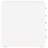 vidaXL Schedario in Metallo con 5 Cassetti 28x35x35 cm Bianco