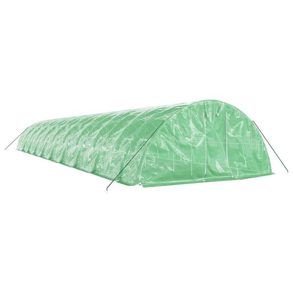 vidaXL Serra con Telaio in Acciaio Verde 100 m&sup2; 20x5x2,3 m