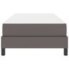 vidaXL Struttura del letto con materasso Grigio 90 x 200 cm Tessuto