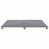 vidaXL Base per ombrellone Aspetto legno grigio scuro 100 x 100 x 4 cm