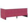 vidaXL Cornice del letto ad angolo Rosso Vino 90 cm x 190 cm Velluto