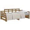 vidaXL Dormeuse Estraibile senza Materasso Marrone Ambra 2x(90x200) cm