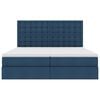 vidaXL Letto con Contenitore Blu 180 x 200 cm Pelle Sintetica