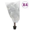 vidaXL Coperture con Coulisse per Piante 4pz 70 g/m&sup2; 0,8x1 m