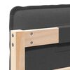 vidaXL Testiera imbottita Grigio Naturale e Scuro 160 cm Pino massello