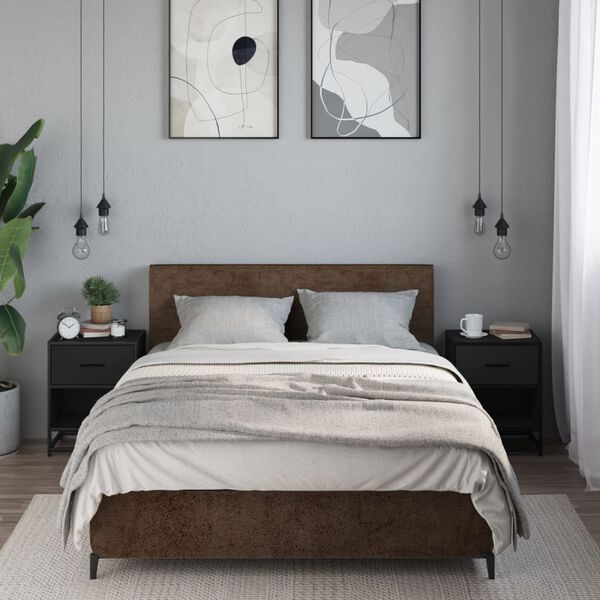 vidaXL Comodini 2 pz Neri 40x31x50 in Truciolato