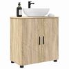 vidaXL Mobile da Bagno con archiviazione Rovere Sonoma 61 x 35 x 64 cm