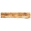 vidaXL Piano Tavolo 180x40x3,8 cm Bordi Vivi Legno di Mango Grezzo