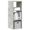 vidaXL Libreria Impilabili Grigio Cemento 30x30x80cm Legno Multistrato