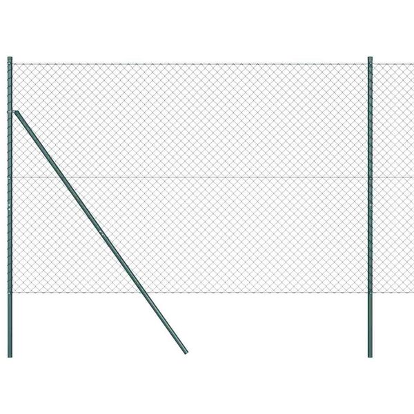 vidaXL Palo della recinzione Verde 10 x 1,6 m (rete 40 x 40 mm)